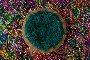 Mardi Gras Newborn Digital Background