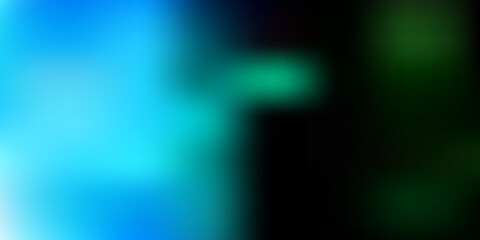 Light blue, green vector gradient blur backdrop.