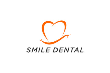 Dentist logo dental health orthodontist modern icon symbol illustration