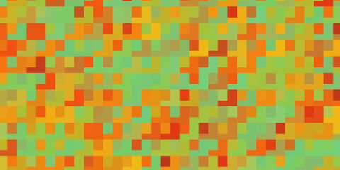 Light Green, Yellow vector pattern in square style.