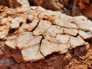 close up of white rock