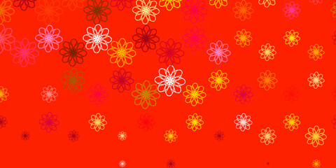 Light Pink, Yellow vector texture with wry lines.