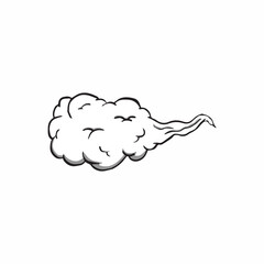 smoke cloud vector clipart