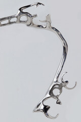 Lower removable partial denture frame.