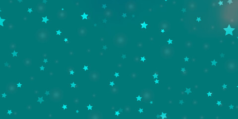 Light BLUE vector pattern with abstract stars.