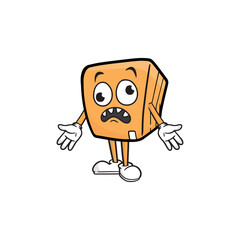 box character cartoon mascot vector