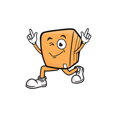 box character cartoon mascot vector