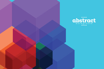 cube shape withcontrast gradient effect science technology comunication application theme can be use for advertisement package design vector eps.