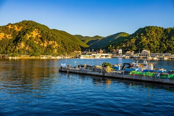 Obraz premium boats on the lake