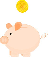 Japan hand drawn flag, Japanese yen hand drawn