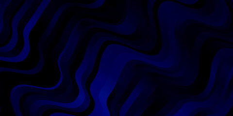 Dark BLUE vector backdrop with circular arc.