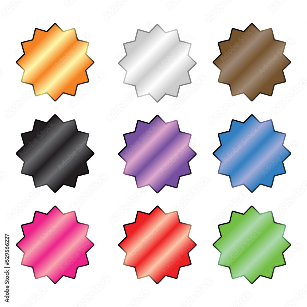Poster gradient achievement empty medal vector design element