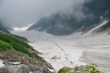 大雪渓見下ろし
