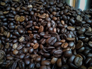 arabica coffee blur reflection background
