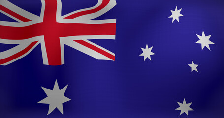 Image of waving flag of australia