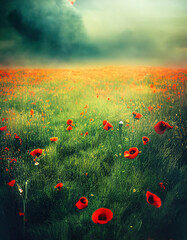 Fototapeta premium Field Of Poppies