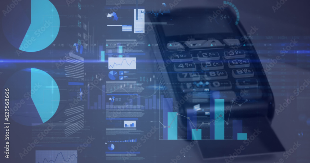 Poster image of financial data processing over terminal