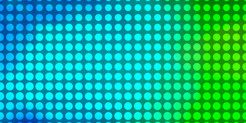 Light Blue, Green vector texture with circles.