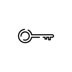 Key Dotted Line Icon Vector Illustration Logo Template. Suitable For Many Purposes.