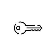 Key Dotted Line Icon Vector Illustration Logo Template. Suitable For Many Purposes.
