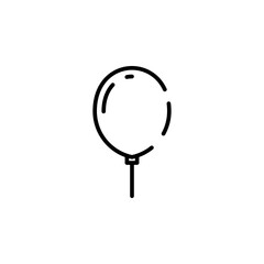Balloon Dotted Line Icon Vector Illustration Logo Template. Suitable For Many Purposes.