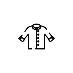 Shirt, Fashion, Polo, Clothes Dotted Line Icon Vector Illustration Logo Template. Suitable For Many Purposes.
