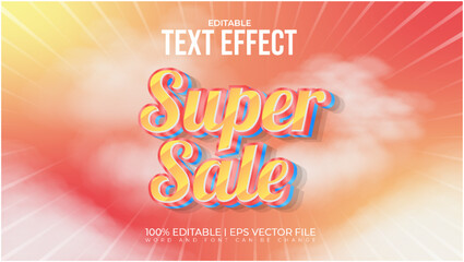 Super sale text effect style