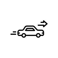 Black line icon for lets