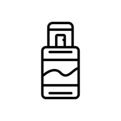 Black line icon for edt usb