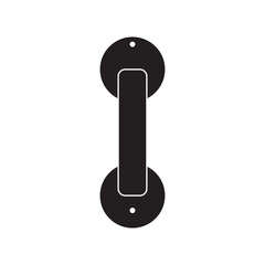 picture of hinges and door latch icon logo vector design
