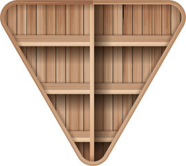 Wooden shelves mock up empty shelf design 