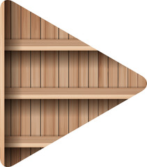 Wooden shelves mock up empty shelf design 