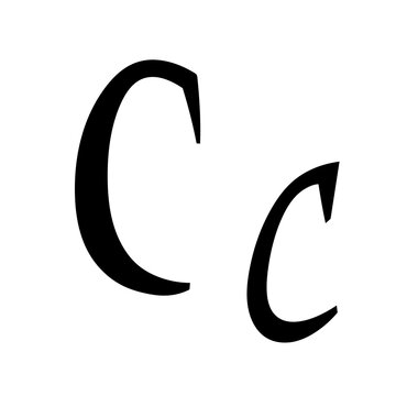 Small And Capital Alphabet Cc Font Constantia Shape Twist