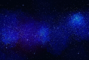 Obraz premium 背景素材_水彩テクスチャ_夜空