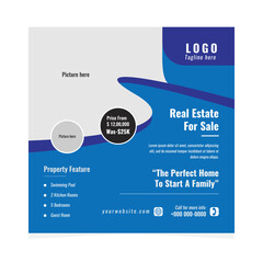 Set of social media post template and marketing webinar other seminars, online courses and classes, suitable modern banner and real estate square banner design template etc.