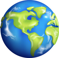earth ball graphic isolated PNG