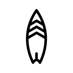 Surfboard Icon Vector Symbol Design Illustration