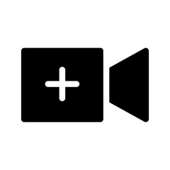 Add Video Icon Vector Symbol Design Illustration