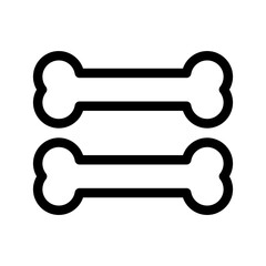 Bones Icon Vector Symbol Design Illustration