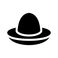 Sombrero Icon Vector Symbol Design Illustration