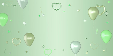 3D balloon background suitable as birthday background wedding marriage background anniversary or party background