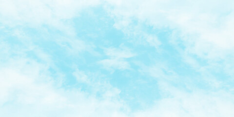 Bright and shiny winter morning sky with puffy clouds, Fresh and clear view of blue sky with white and thick clouds, beautiful and blue sky background for creative design, book cover and wallpaper.