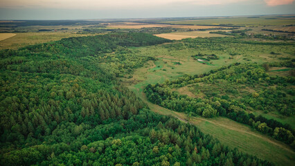 aerial photography of rural nature
