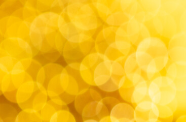 Golden bokeh as an abstract background.