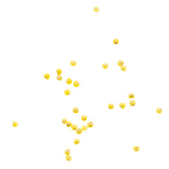 Millet groats isolated on a white background.