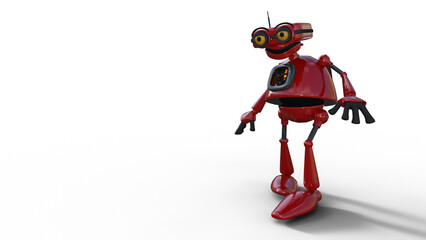 3d render of a robot