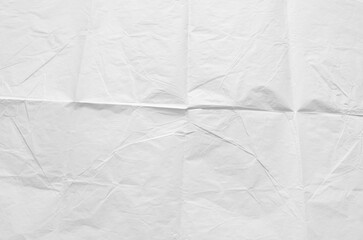 crumpled paper isolated on white	