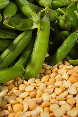 Fresh and dried peas