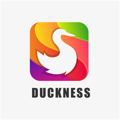 Duck logo design graphic