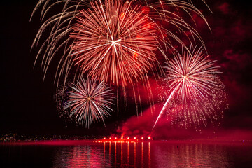 Celebration of light fireworks at the English Bay in Vancouver, Canada